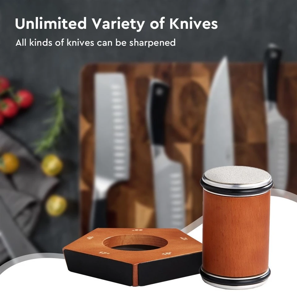 DS-9971B Rolling Knife Sharpener 5 Angles (12, 15, 17, 19, 22°) - 5 Sided Rolling Knife Sharpener Kit F, Black Box Knife Sharpener Or Knives high quality